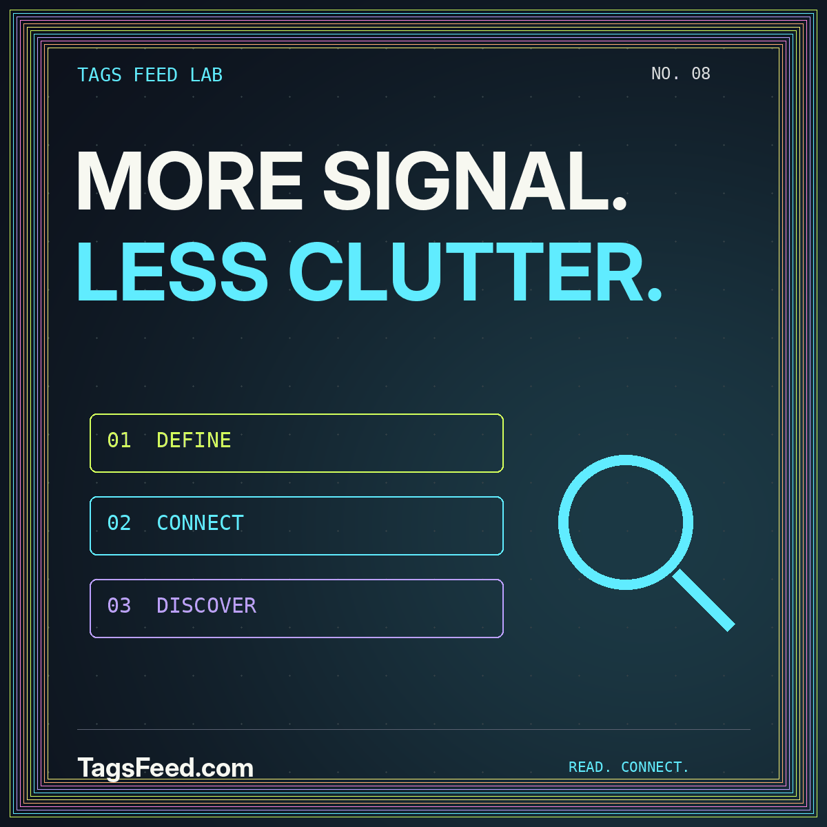 MORE SIGNAL. LESS CLUTTER. — Topic archives without the SEO clutter